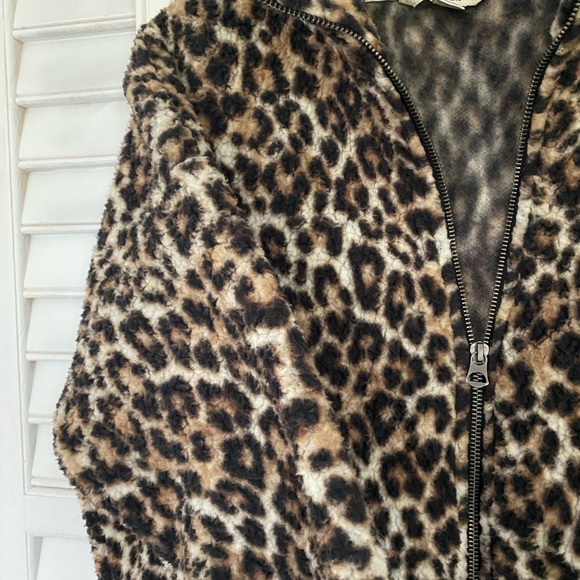 cheetah print teddy coat - Picture 5 of 5